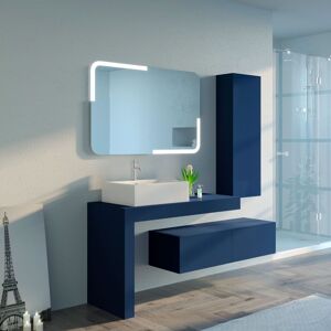 Distribain Meuble salle de bain MELIZZANO 1100 Bleu saphir