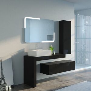 Distribain Meubles salle de bain MELIZZANO 1100 Noir