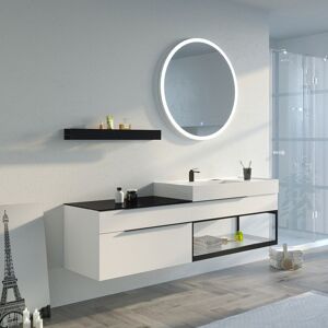 Distribain Meuble salle de bain Eleganzza 1800 Blanc