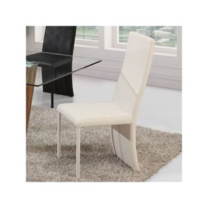 Distribain LILOU Lot de 4 chaises blanches