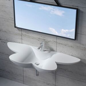 Distribain Vasque fleur suspendue en solid surface SDK35