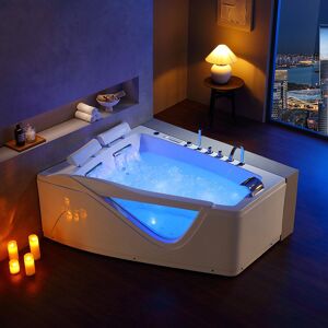 Distribain Baignoire Balneo asymetrique D-Neptune 47 jets