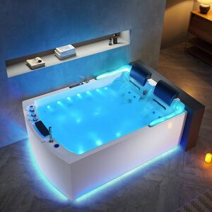 Distribain Baignoire balnéo rectangulaire Duo Nautilus Gauche Résine 70 jets - Publicité Distribain Baignoire balnéo rectangulaire Duo Nautilus Gauche Résine 70 jets - Publicité