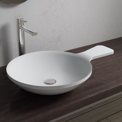 Distribain Vasque à poser cuillère très originale en solid surface SDV12 - Publicité Distribain Vasque à poser cuillère très originale en solid surface SDV12 - Publicité