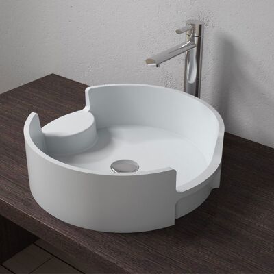 Distribain Vasque ronde design en solid surface SDV69 - Publicité Distribain Vasque ronde design en solid surface SDV69 - Publicité