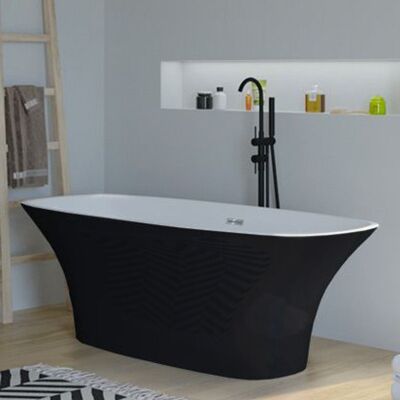 Distribain Baignoire îlot Lizarra Black - Publicité Distribain Baignoire îlot Lizarra Black - Publicité