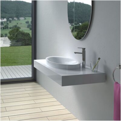 Distribain Plan vasque solid surface Réf : SDPW13-B - Publicité Distribain Plan vasque solid surface Réf : SDPW13-B - Publicité