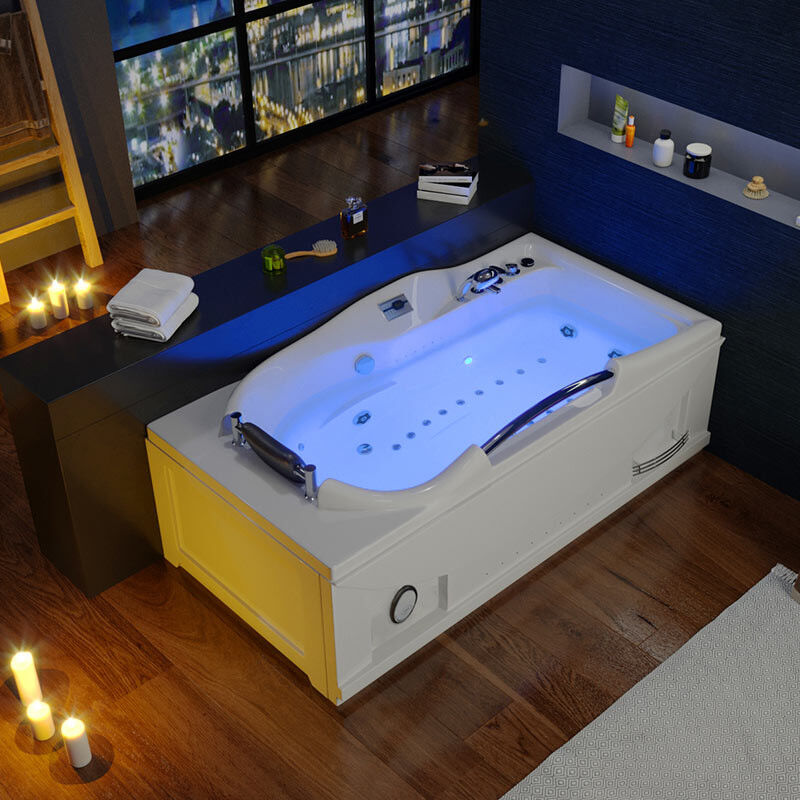 Distribain Baignoire Balnéo rectangulaire D-Fidji ST 30 jets Whirlpool