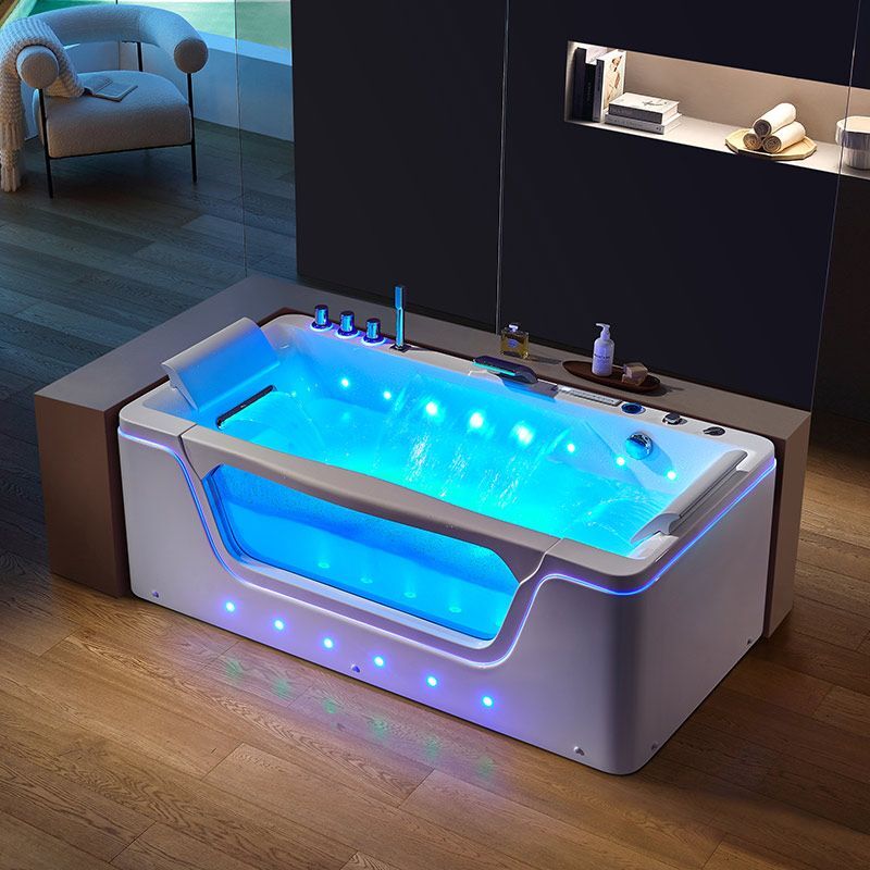 Distribain Baignoire balnéo rectangulaire Emeraude 35 jets Whirlpool