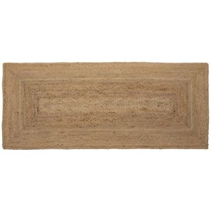 Tousmesmeubles Tapis rectangulaire Jute tressé naturel 70*170 - PEALE - L 170 x l 70 x H 1 cm