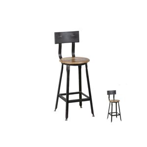 Tousmesmeubles Duo de Chaises de bar basses - JACK - L 34,5 x l 39 x H 104 cm