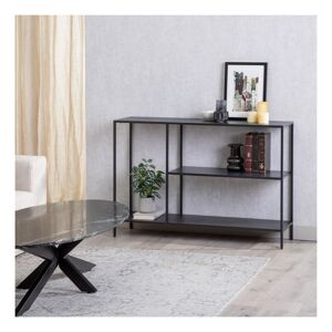 Tousmesmeubles Console GM métal Noir - URBAN - L 120 x l 30 x H 81 cm