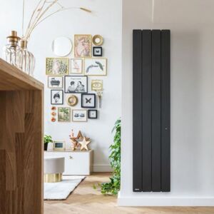 Radiateur Fonte Noirot Beladoo 1500w Vertical Gris Anthracite Connecte Nen1695sehs