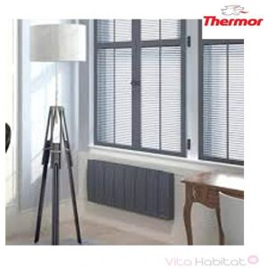 Radiateur Électrique À Fluide Thermor Bilbao 3 Gris Ardoise 1000w Bas 495304