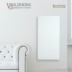 Radiateur À Inertie Wifi Blanc Cachemire 1300w Vertical - Valderoma Bc13vew