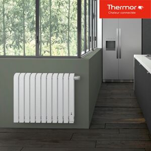 Radiateur Électrique Thermor Mythik Horizontal 1500w Blanc Granit - 460152