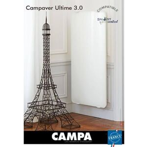 Campa Radiateur Électrique Campa Campaver Ultime 3.0 Vertical Lys Blanc 1250w Cmud13vbccb