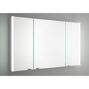 Salgar Armoire Alliance 1000 3 Portes Miroir Double Avec Interrupteur Et Prise Et Lumiere Led Superieur/inferieur, Ip44 (21,5w) 1030 X