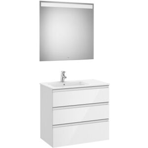 The Gap Pack 3t Lav Gche 800mm (Unik+miroir) Blanc Brillant - Roca A851520806