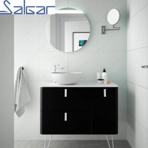 Salgar Meuble De Salle De Bain Uniiq 900 Droite Noir Mat - Salgar 24611