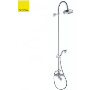 Colonne De Bain/douche Melangeur Chrome Chambord - Cristina Ondyna Cn10451