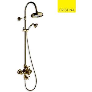 Colonne De Douche Thermostatique Retro Vieux Bronze Chambord - Cristina Ondyna Ch72392