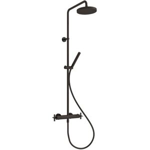 Colonne De Douche Cross Road Thermostatique Complete Blackmat Robinetterie Cross Road - Cristina Ondyna Cr48613