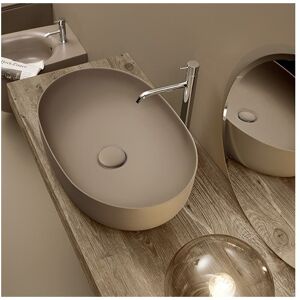 Lavabo A Poser Nolita 60x40 Sans Trou Nocciola Robinetterie Vasques - Cristina Ondyna Nol534381