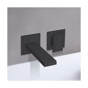 Facade Pour Mitigeur Lavabo Mural 2 Trous Saillie 23 Cm Black Mat Tabula - Cristina Ondyna Ta25913