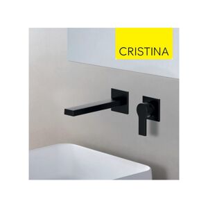 Mitigeur Lavabo Mural Noir Mat Omega - Cristina Ondyna Og23713