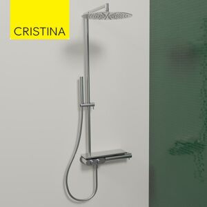 Colonne De Douche Thermostatique Metal Brosse Thermo Up - Cristina Ondyna Xt48877