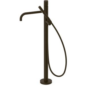 Mitigeur Sur Pied Pour Baignoire Et Douche1 Colonne Verticale Noir Bronze - Tres 26247006kmb