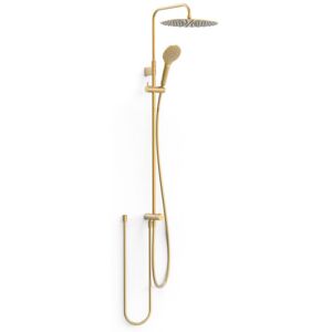 Ensemble De Douche Adaptable À Tout Type De Robinet Or Mat 24k - Tres 19063502om