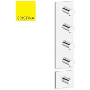 Facade Externe Laiton Triverde Chrome - Cristina Ondyna Xt88451