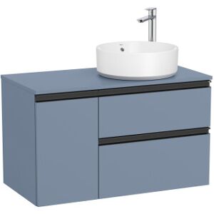 The Gap Pour Lavabo À Droite 900 Mm Bleu Mat/ Poignees Noires - Roca A851502548