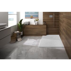 Receveur Kinerock Evo Aspect Mineral Blanc 120x100 - Kinedo Rd9016