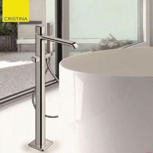 Mitigeur Sur Pied Monocolonne Pour Bain/douche Italy Chrome + Douchette - Cristina Ondyna It18951