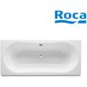 Baignoire Acier Émaillé Avec Fond Antidérapant 1800x800 Blanc Duo Plus - Roca A221670000