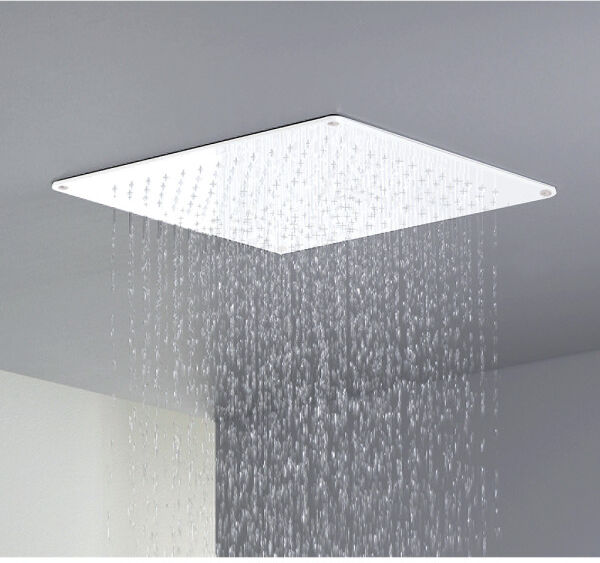 Pomme De Douche Sandwich Inox Plafond Carree 34 Cm Blanc Mat - Cristina Ondyna Pd36224