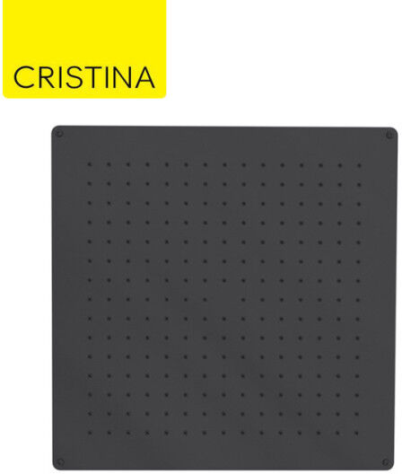 Pomme De Douche Sandwich Inox Carrée 44cm Chromé Noir - Cristina Ondyna Pd36372