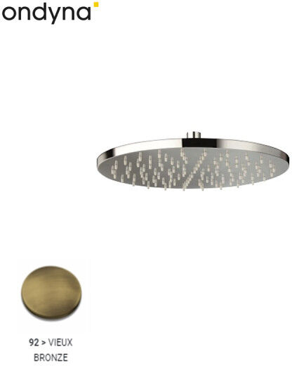 Pomme De Douche Ronde Diametre 30 Laiton Vieux Bronze - Cristina Ondyna Pd55892
