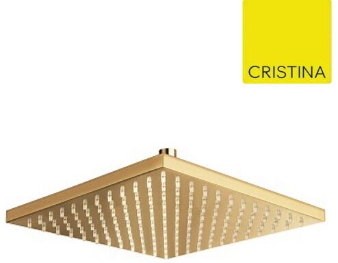 Pomme De Douche Carree 30x30 Laiton Dore - Cristina Ondyna Pd55752