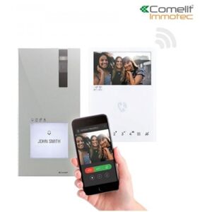 Kit Portier Video Quadra Et Mini Wifi 2 Fils - Comelit 8451v/bm