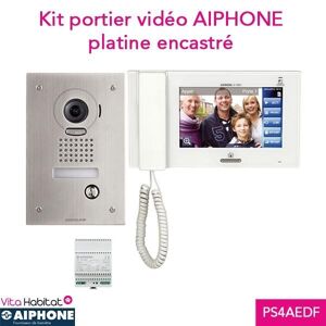 Kit Portier Video Aiphone Jps4aedf - Ecran 7'' - Platine Encastree - 130319