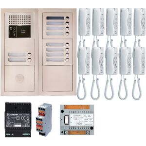 Pack Audio 10 Bp Avec 10 Postes Gt1d Preprogrammes Gtba10e - Aiphone 200381