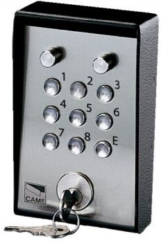 CAME Clavier à code pour l'extérieur application apparente, en acier galvanisé et peint CAME S5000 CAME Clavier à code pour l'extérieur application apparente, en acier galvanisé et peint CAME S5000