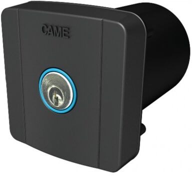 CAME Sélecteur à clé à encastrer avec rétroéclairage bleu et cylindre serrure. Gris RAL7024 CAME 806SL-0020 CAME Sélecteur à clé à encastrer avec rétroéclairage bleu et cylindre serrure. Gris RAL7024 CAME 806SL-0020