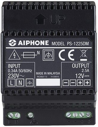 AIPHONE Alimentation 230 Vac /12 Vcc - 2,5 A PS1225DM - Aiphone 110915 AIPHONE Alimentation 230 Vac /12 Vcc - 2,5 A PS1225DM - Aiphone 110915