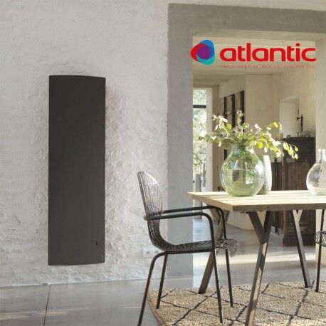 ATLANTIC Radiateur électrique Atlantic DIVALI Vertical 1000W Pilotage Intelligent Connecté Lumineux GRIS - 507628