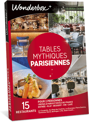 Wonderbox Coffret cadeau Tables mythiques parisiennes - Wonderbox